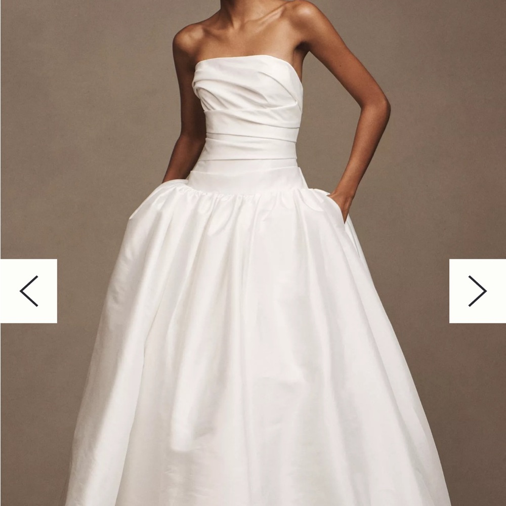 Jenny Yoo Strapless White Wedding Gown